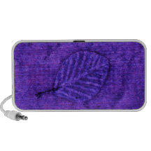 Blue Leaf Fossil Travel Speakers