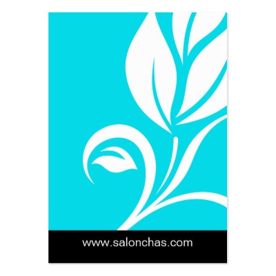 Blue Leaf Salon Spa Gift Card Certificate by spacards
