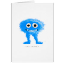 Blue Leggy Critter Card