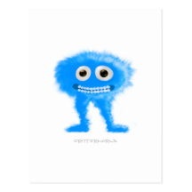 Blue Leggy Critter Postcards