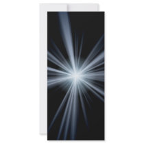Blue Lens Flare Burst Rack Cards