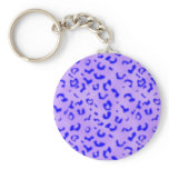 Blue Leopard Key Chains