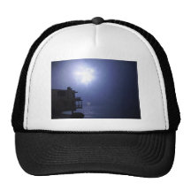 Blue Light In The Sky Trucker Hat