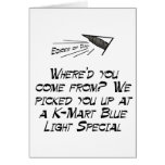 Blue Light Special Greeting Cards