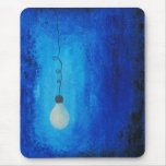 Blue lightbulb mousepad