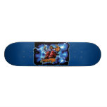 Blue Lighting Skateboard
