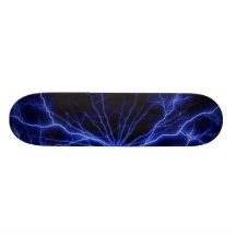 Blue Lightning Skateboard