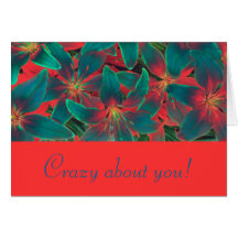 Blue Lilies Card