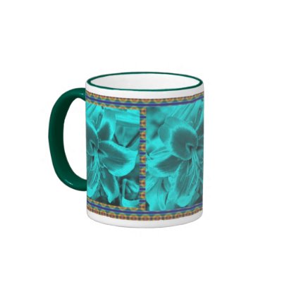 BLUE_LILIES COFFEE MUG by KABSANNIE