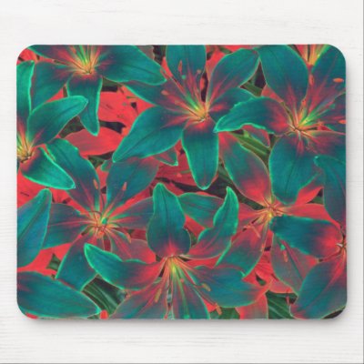 Blue Lilies usepad by Willowdesign