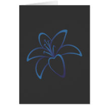 Blue Lily Card