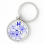 Blue Lily Key Chain