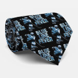 Blue Line Fever tie (dark)