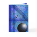 Blue Line Pattern cards