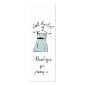 Blue Lingerie Shower Gift Tags business cards