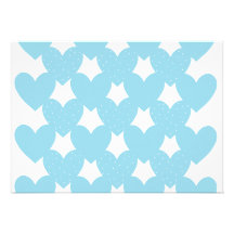 Blue Linked Hearts Personalised Announcements