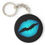 Blue Lips Keychain