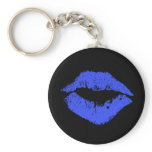 Blue Lips Keychain