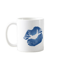 Blue Lips Coffee Mug