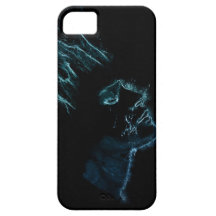 Blue Liquid Lady iPhone 5 Cover