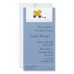 Blue Little Ducky Baby Shower Invitation