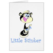 Blue Little Stinker Tshirts and Gifts Card