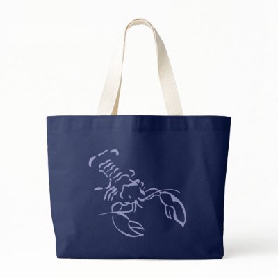 Blue Lobster Canvas Bag by omglolbbq