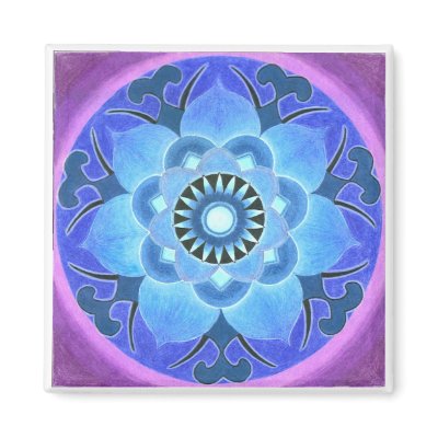 Blue Lotus Magnet by jenland