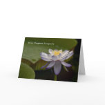 Blue Lotus • Sympathy Card