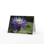 Blue Lotus • Sympathy Card
