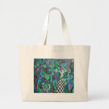 Blue Lounge Canvas Bags