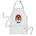 Blue Lucha Libre Mask aprons