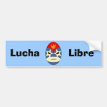 Blue Lucha Libre Mask Bumper Stickers
