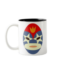 Blue Lucha Libre Mask Mug