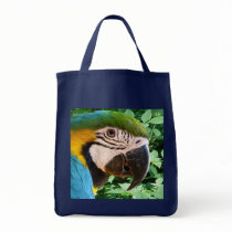 Blue Macaw Tote Bag
