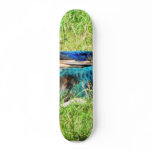 Blue Male Peacock Custom Skate Board