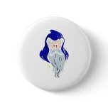 Blue Male Witch Button
