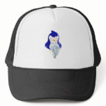 Blue Male Witch Mesh Hat