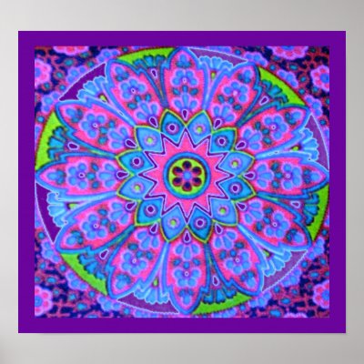 Blue Mandala Poster by INTHEPRESENT