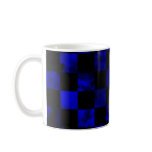 Blue marble Chequerboard Coffee Mugs