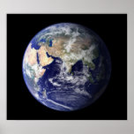 Blue Marble East View of Earth Poster