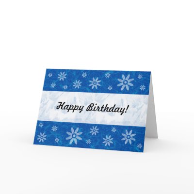 Blue Marble with Flowers Greeting Cards by artberry