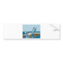 Blue marlin jumping with fisherman bumper stickers