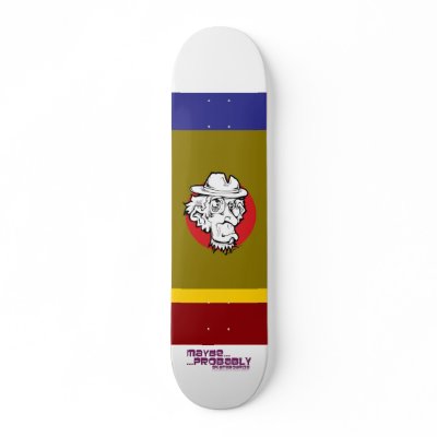 blue, maroon, Yellow, Breen, Dooofus2010, Maybe... Skate Board Deck by jiveafro