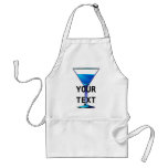 Blue Martini Cocktail Apron Template