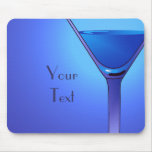 Blue Martini Cocktail Mousepad