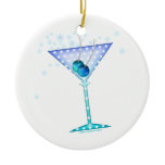 Blue Martini Ornament