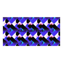 Blue mauve abstract design