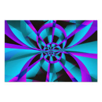 Blue mauve fractals art photo