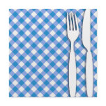 Blue Menu Card invitations